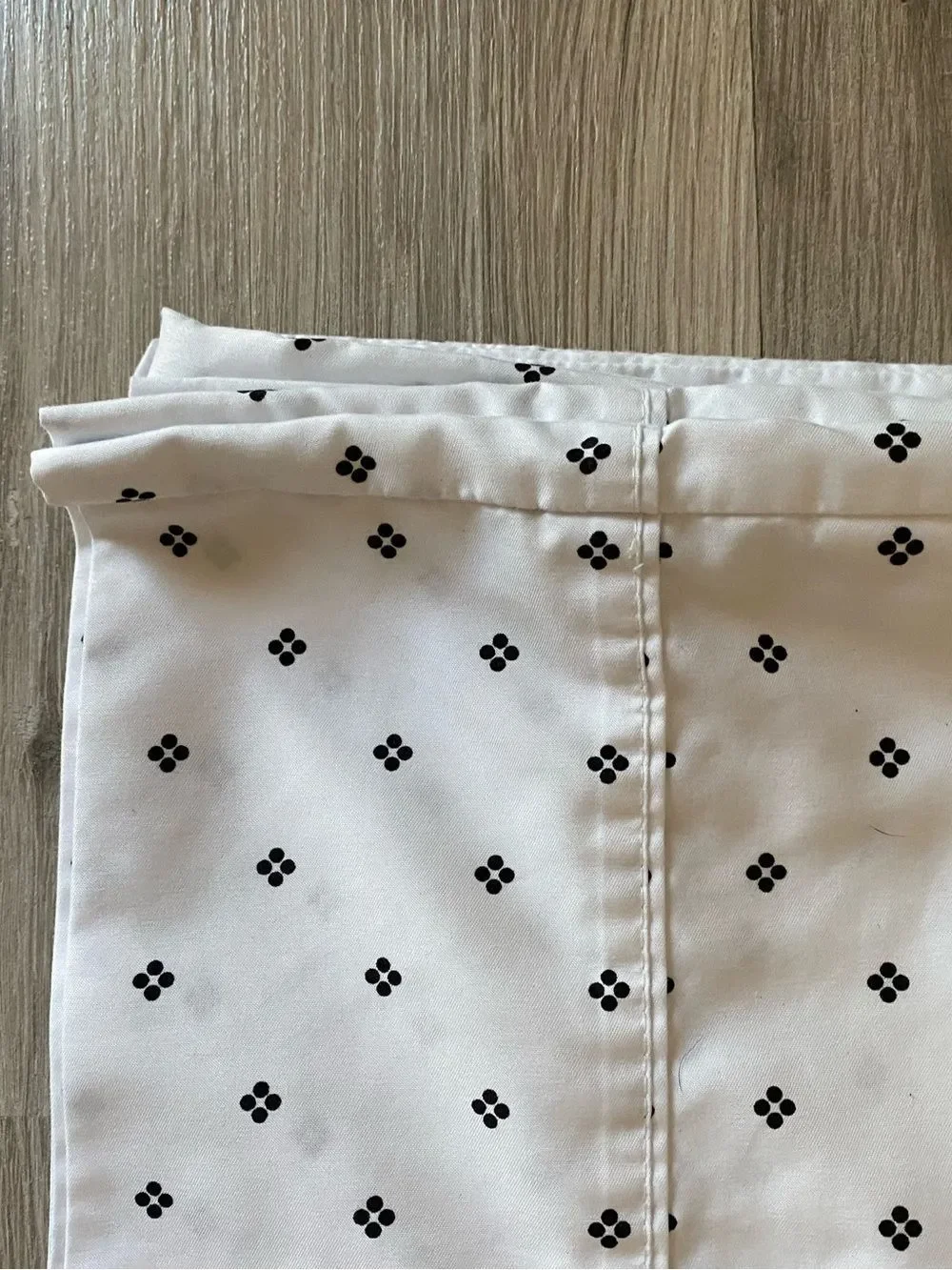 Charisma White King pillowcases with Black Dot Clusters